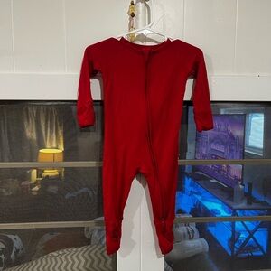 Little Sleepies Red Kids Footie